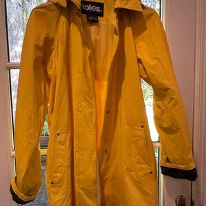 Vintage 70s Totes Vibrant Yellow Rain Jacket